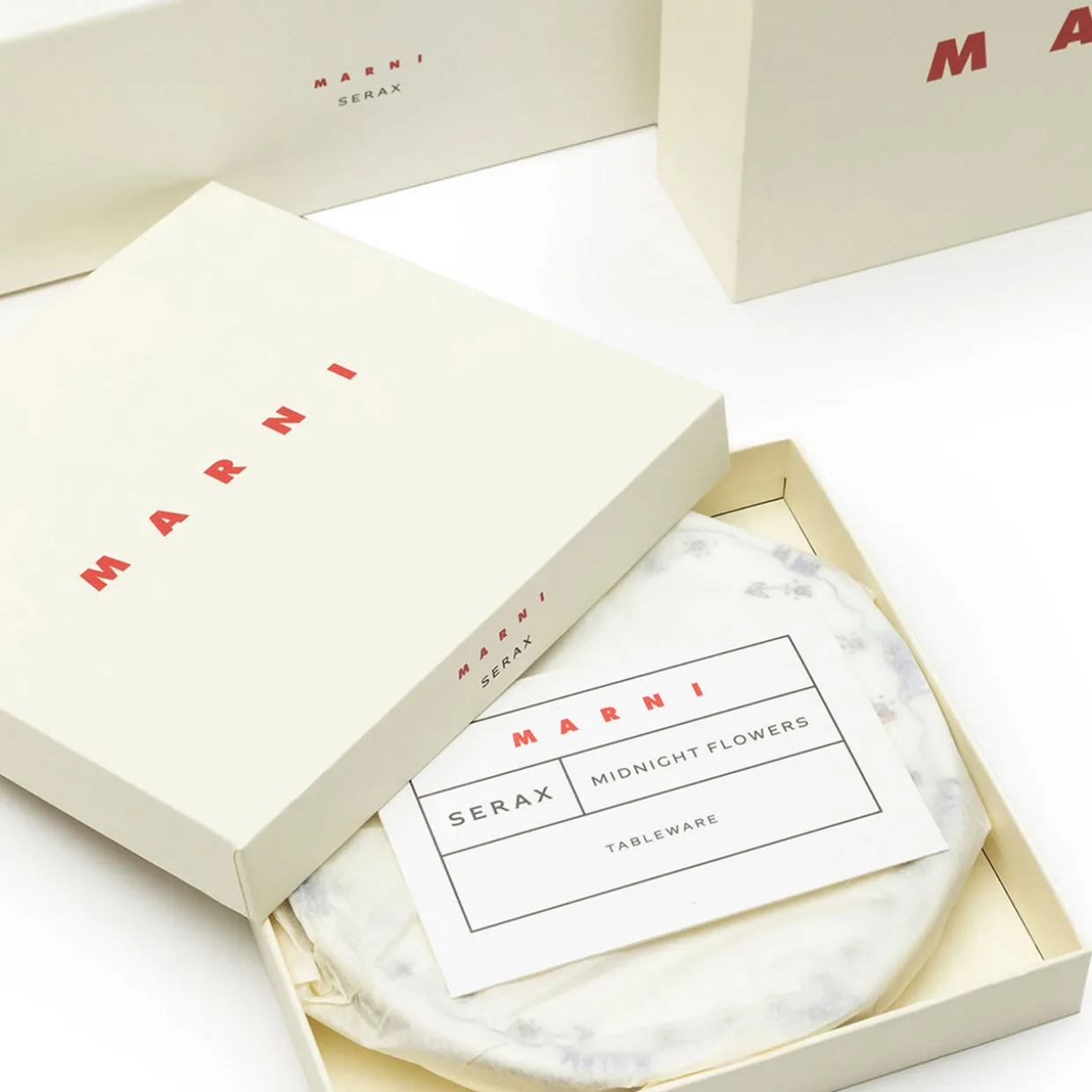 Midnight Flowers Serving Plate