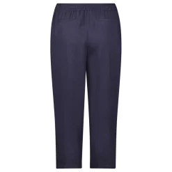 Mid-Rise Cropped Straight Leg Trousers