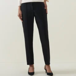 Best ELENA MIRÒ Mid-Rise Pleated Straight Leg Trousers