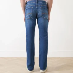 Mid-Rise Straight Leg Jeans