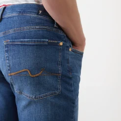 Mid-Rise Straight Leg Jeans