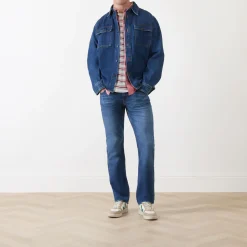 Mid-Rise Straight Leg Jeans