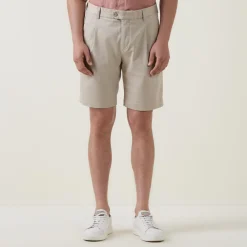 Mid-Rise Straight Leg Shorts