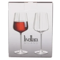 Clearance LIVELLARA Milano Red Wine Glasses
