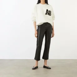 Miles Letterman Oversized Sweatshirt