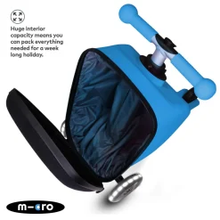 Mini Micro LED Foldable Luggage Scooter