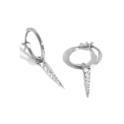Mini Pavé Dagger Earrings