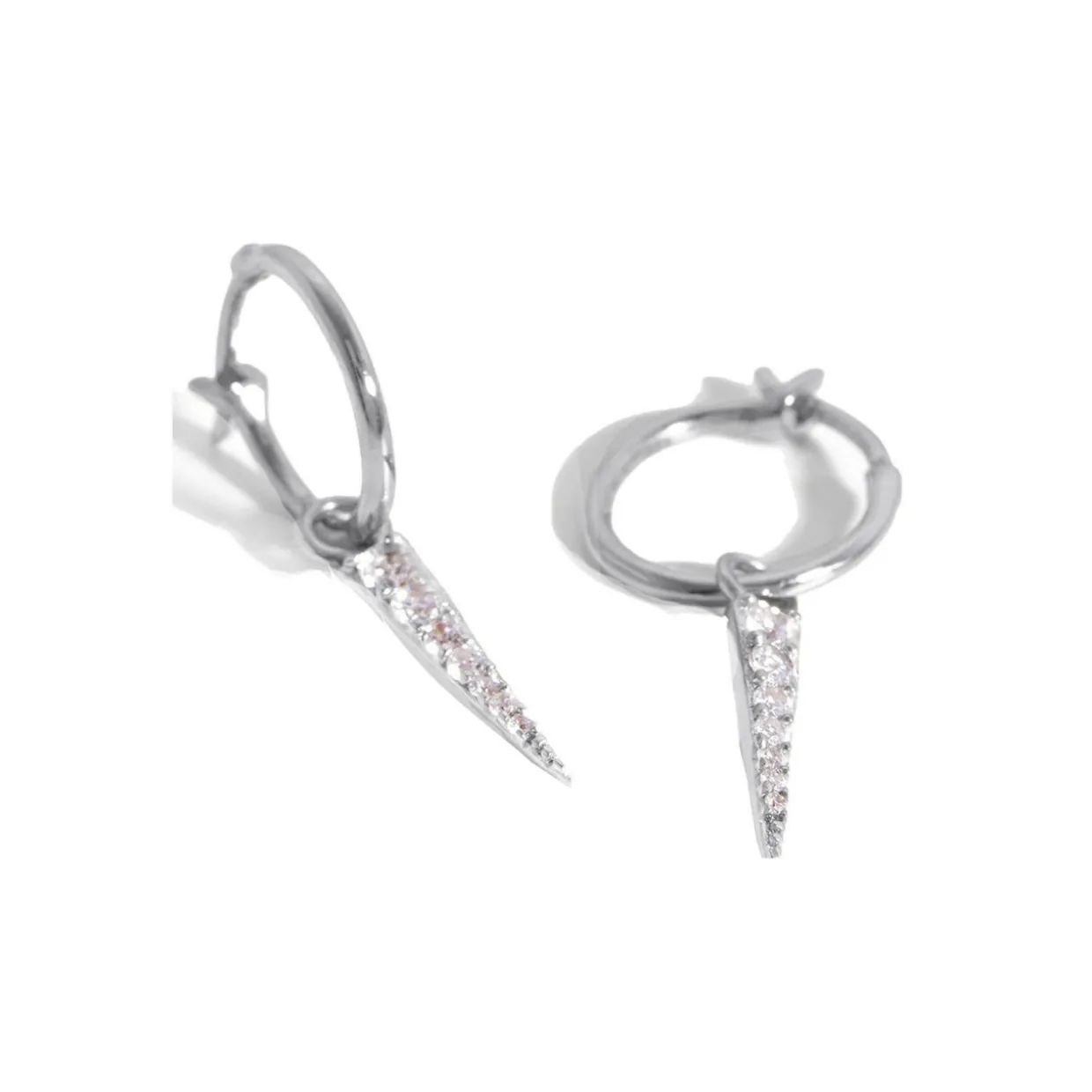 Mini Pavé Dagger Earrings