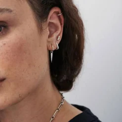 Mini Pavé Dagger Earrings