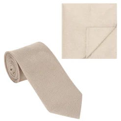 Miniature Check Tie & Pocket Square Set