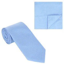 Miniature Check Tie & Pocket Square Set