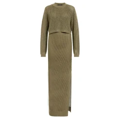 Fashion ALLSAINTS Miro Hybrid Knit Dress