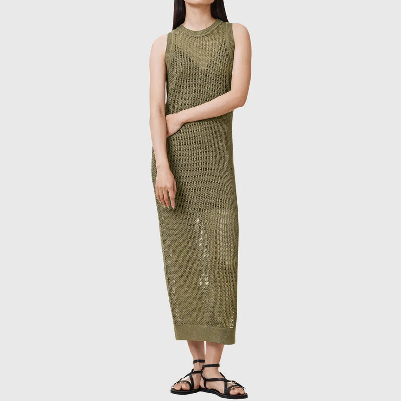 Fashion ALLSAINTS Miro Hybrid Knit Dress