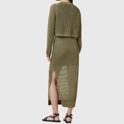 Fashion ALLSAINTS Miro Hybrid Knit Dress