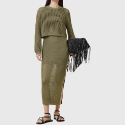 Fashion ALLSAINTS Miro Hybrid Knit Dress
