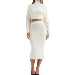 Mishka Knitted Pencil Skirt