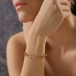 Hot NEWBRIDGE SILVERWARE Mixed Stone Bracelet