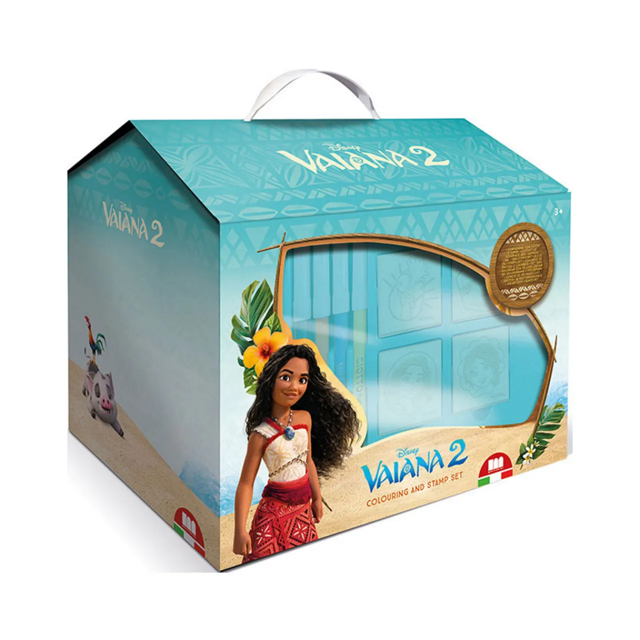 New MULTIPRINT Moana 2 Tiny House Colouring & Stamp Set