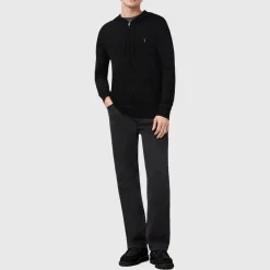 Fashion ALLSAINTS Mode Logo Zip-Through Sweater
