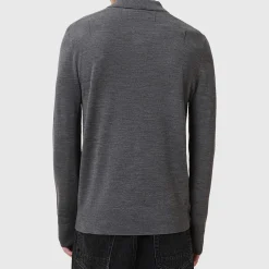 Hot ALLSAINTS Mode Merino Wool Logo Polo Sweater
