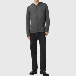 Mode Merino Wool Zipped Logo Hoodie