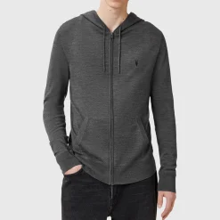 Mode Merino Wool Zipped Logo Hoodie