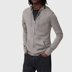 Mode Ramskull Zip Drawstring Hoodie