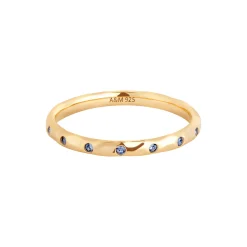 Molten Crystal Band Ring