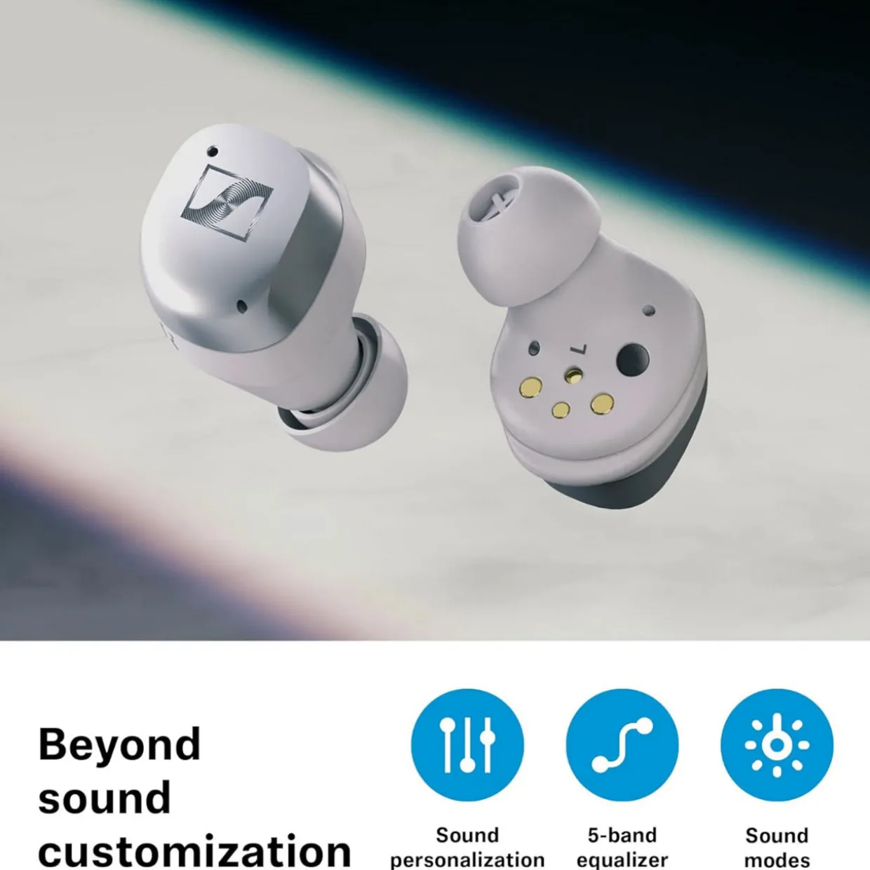 Momentum True Wireless 4 White Silver