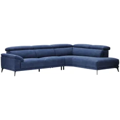Clearance CASEYS FURNITURE Montero 5-Seater RHF Corner Sofa Navy
