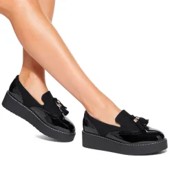 More Tassel-Detail Flatform Loafers
