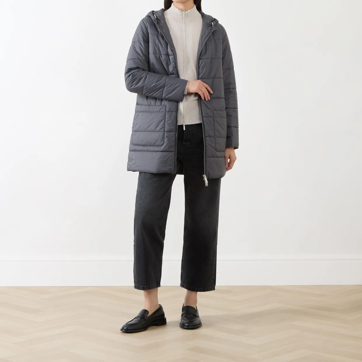 Moriana Detachable-Padded Coat
