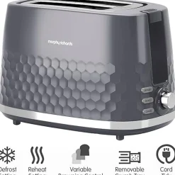Best MORPHY RICHARDS Hive 2 Slice Toaster Grey