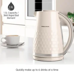 Morphy Richards Hive Jug Kettle 1.5 Cream