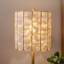 Clearance MINDY BROWNES Mother of Pearl Style Buffet Table Lamp