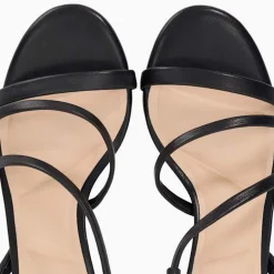 Movement Asymmetric Leather Kitten Heels