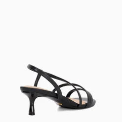 Movement Asymmetric Leather Kitten Heels