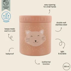 Mrs. Cat Insulated Lunch Pot 500ml