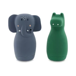 Mrs. Elephant & Mr Crocodile Squeezy Animal Bath Toys