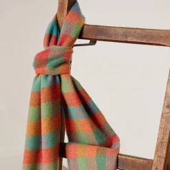 Multi-Colour Check Lambswool Scarf