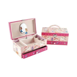 Musical Rainbow Woodland Jewellery Box
