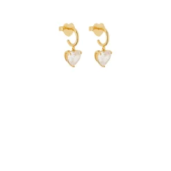 New KATE SPADE NEW YORK My Love Heart Huggie Earrings