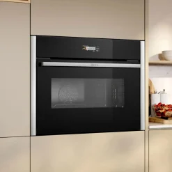 New NEFF N70 Built In Compact Oven with Microwave Function Stainless Steel