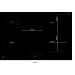 New NEFF N70 Induction Hob 80cm Black