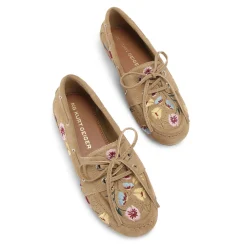 Outlet KG BY KURT GEIGER Nani Floral Embroidered Suede Loafers