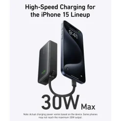 Nano Power Bank (30W Built-In USB-C Cable)