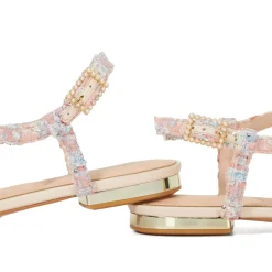 Online DUNE LONDON Nature Floral T-bar Sandals