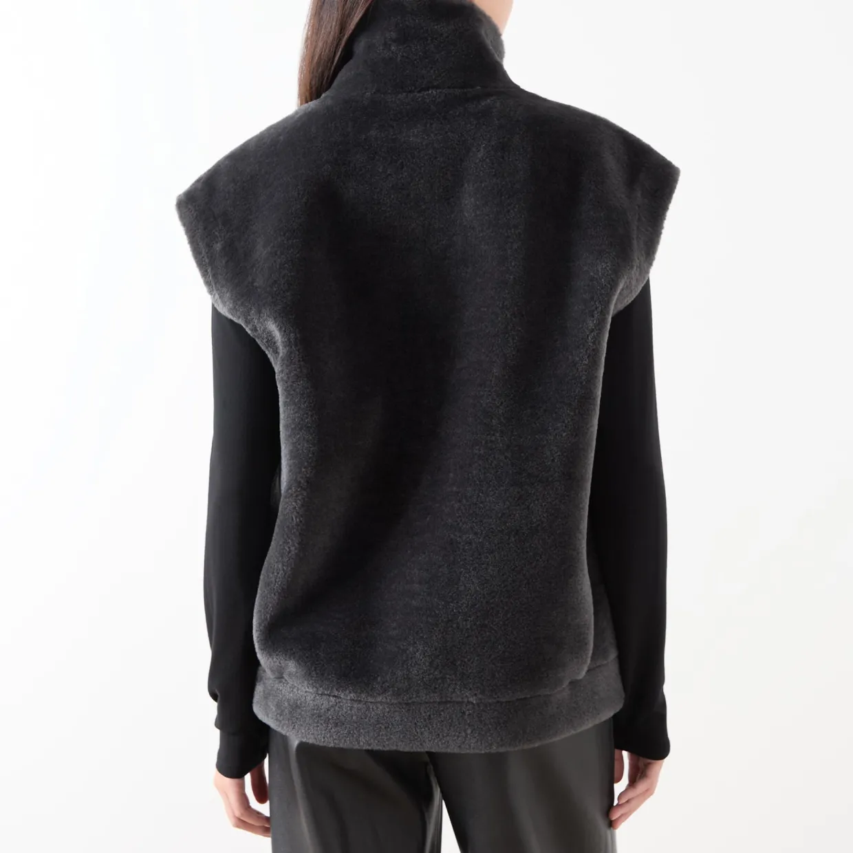 Naval Reversible Faux Fur Gilet