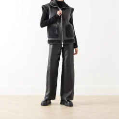 Naval Reversible Faux Fur Gilet