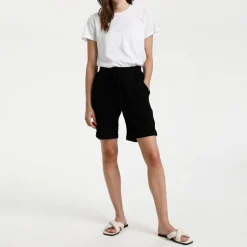 Hot KAFFE Naya Drawstring-Waist Casual Shorts